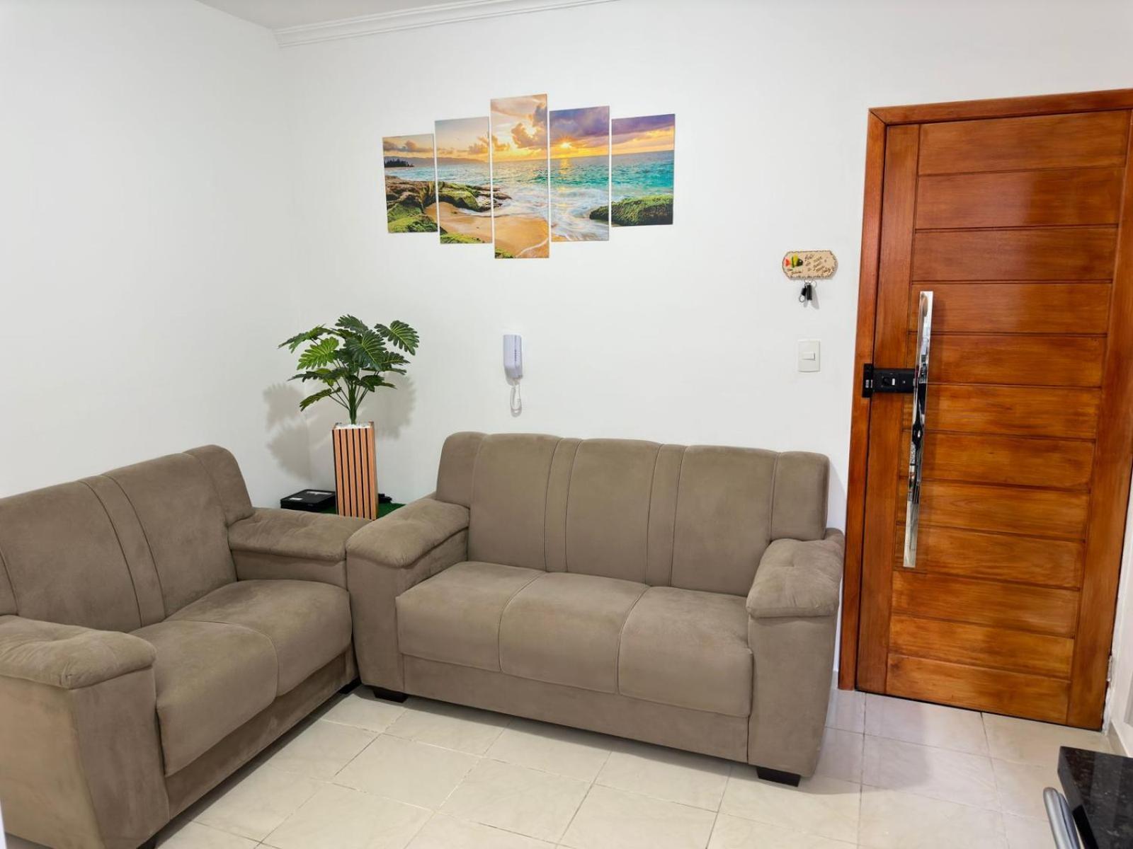 Apartamento Frente Ao Mar Com Varanda E Piscina Praia Grande  Exterior photo